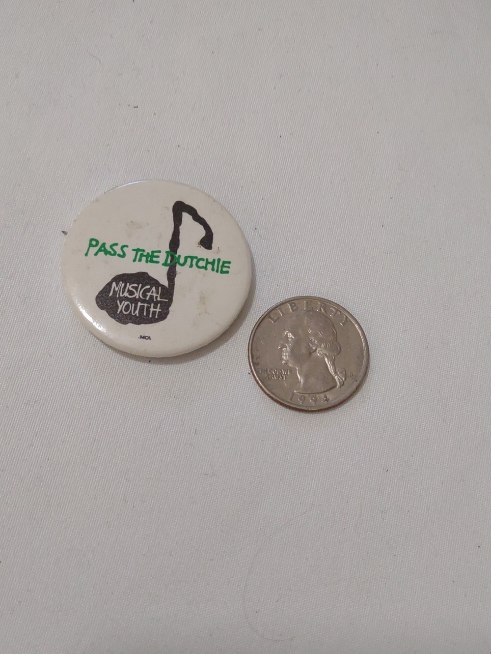 "Pass The Dutchie" Musical Youth Vintage Button Pin